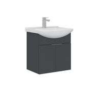 mueble para lavabo  - 55 x 50 x 58 cm - antracita mate