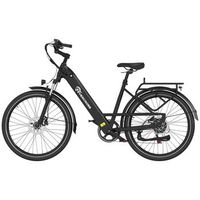 bicicleta electrica para adultos evercross tech - 250 w 36 v 468 wh - autonomia de hasta 100 km - ek25 negro