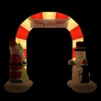 puerta de arco inflable de navidad con led 260 cm vidaxl