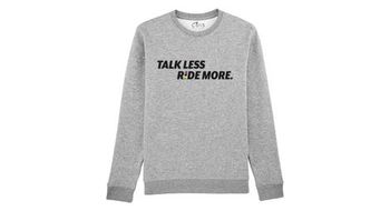 Cois sudadera unisex  talk less ride more  gris