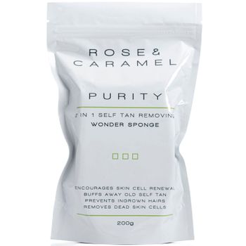 Rose & Caramel Purity 2in1 Self Tan Removing Wonder Sponge 200g