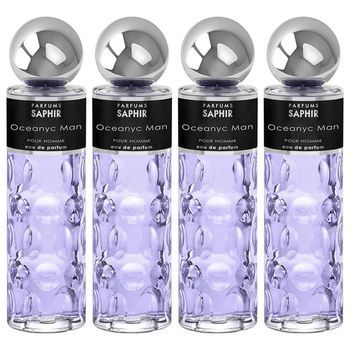 Pack De 4 Eau De Parfum Hombre Saphir Oceanyc 200 Ml