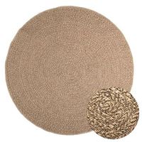 alfombra zizur apariencia de yute interior y exterior 160 cm vidaxl