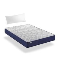pack colchon viscoelastico essential 150x200cm altura 20cm y almohada fibra fusion home