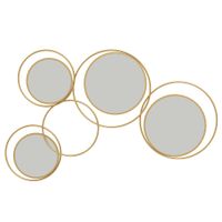 espejo decorativo 110x68x2 cm oro