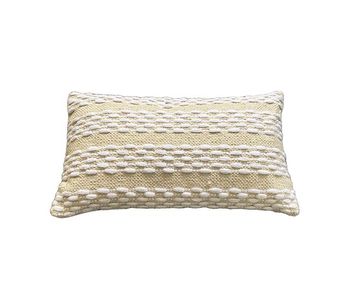 Funda de cojín de algodón qata 30x50 natural