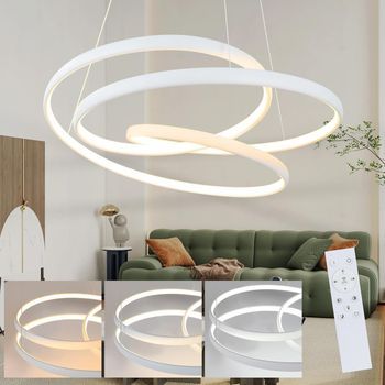 Lámpara Colgante Led Para Mesa De Comedor - Lámpara Colgante Regulable De 150 Cm Y 55 W Para Mesa De Comedor Y Sala De Estar Zmh
