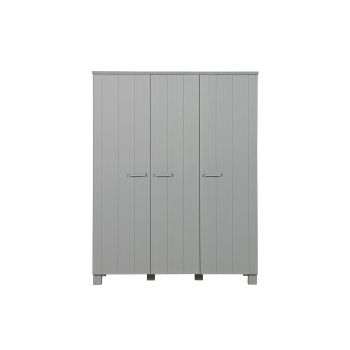 Woood Dennis Solid Pine Triple Wardrobe