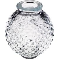 esfera de cristal 85xd65cm taladro 18cm transparente