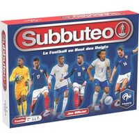 megableu r subbuteo team de france fff r juego de futbol de mesa para adultos y ninos a partir de 6 anos r juego de futbol con pichenette estrategico
