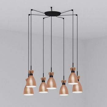 Lámpara colgante retro (7 luces)