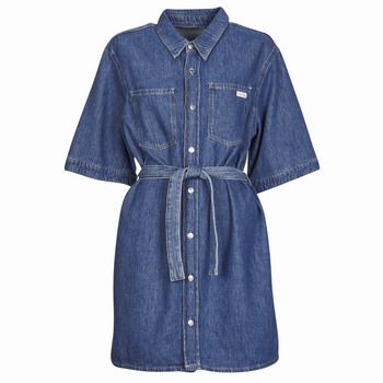 Calvin Klein Jeans Vestido LINEN BOXY BELTED SHIRT DRESS para mujer