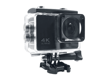 Cámara deportiva - SK8 Cam 4K, Vídeo Ultra HD, WiFi, Super angular, Pantalla 2