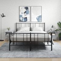 mesitas de noche 2 uds - dormitorio - madera de ingenieria - gris hormigon 40x35x50cm