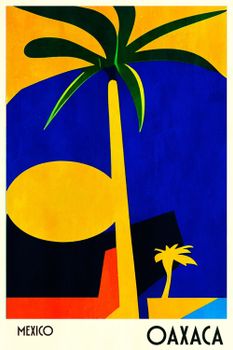 Cuadro palmeras oaxaca méxico impresión sobre lienzo 60x90cm
