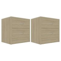 mesita de noche 30x40x40 cm madera - marron
