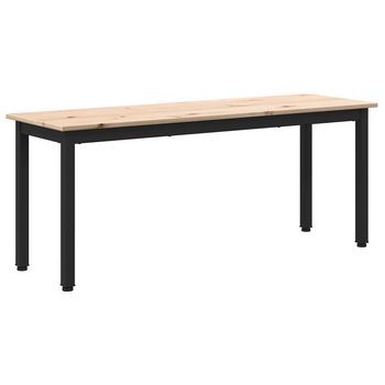 Banco Natural 110 X 35 X 45 Cm Madera De Pino Macizo Vidaxl