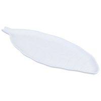 bandeja de decoracion de madera blanca 40x18x3 cm