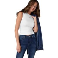 guess blusa sl cn mini logo top w6yp17 k3881 para mujer