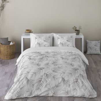 Sandal - Funda Nórdica Estampada Cama 180 - Algodón Extrasuave - Incluye  1 O 2 Fundas De Almohada - Acanto Stone