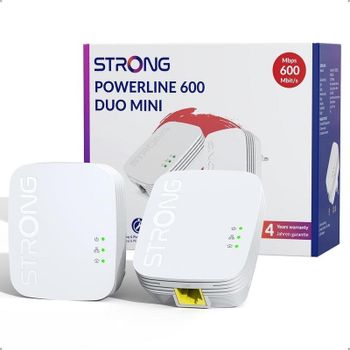 Adaptador Powerline Strong PL600M AV600 600 Mbps Plug & Play Ethernet