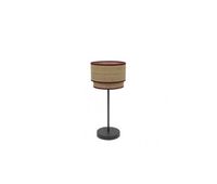 lampara sobremesa metal color marron serie roque 18cm