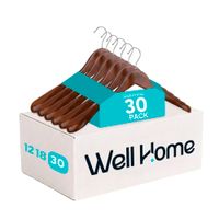 set de 30 perchas de madera para trajes