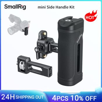 Kit de mango lateral pequeño SmallRig, para jaulas de cámara/monitor o placas de montaje con riel NATO o orificios de localización de 1/4