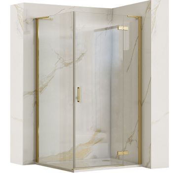 Cabina De Ducha Rea Hugo 100x90 Gold Brush