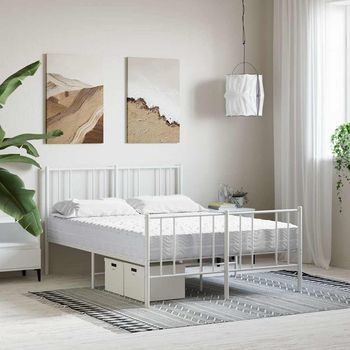 Colchón De Cama | Colchón De Espuma Dureza H2 H3 Blanco 120x210 Cm