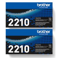 original multipack brother dcp-7070dw printer toner cartridges 2 pack -tn2210
