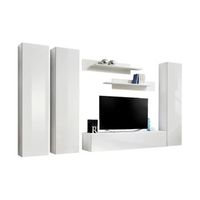 mueble para tv fly c1 diseno color blanco brillante mueble colgante moderno y de moda para su sala de estar
