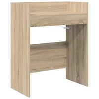 mesa de dj roble sonoma 82 x 45 x 102 cm madera de ingenieria vidaxl