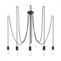 lampara colgante edison 5 luces