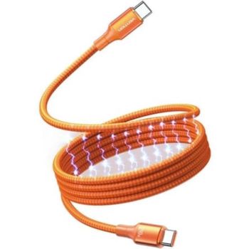 Cable Magnético USB-C Vention TSAOG 5A 240W 1.5m Naranja