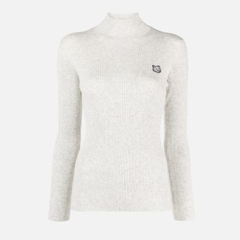 Maison Kitsuné Fox Head Wool and Cotton-Blend Jumper - S