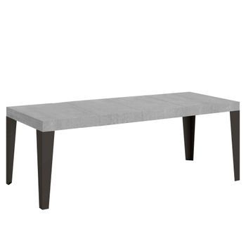 Mesa Extensible 180/440x90 Cm Flame Premium Patas Hormigón Antracita