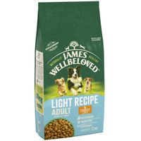 james wellbeloved light - turkey  rice - 15kg