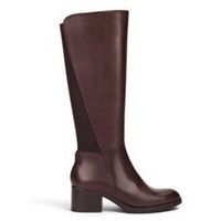 wonders zapatos de tacon bota santafe marron para mujer