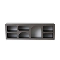 aparador de madera ferlis - 160 x 40 x 51 cm - gris antracita