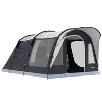 outsunny tienda tunel 2-4 personas habitacion zona de estar impermeable azul marino