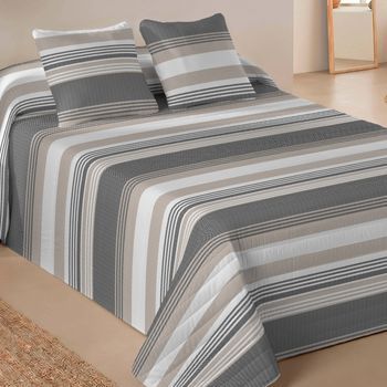 Colcha Bouti 3 Piezas 100% Microfibra Cama 180 Cm Naturals William