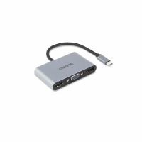 estacion dock dicota d32064 usb tipo c plata 4k ultra hd