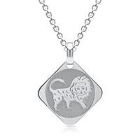cadena de plata signo zodiacal leo