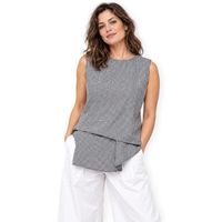wendy trendy blusa 226139 - blackwhite para mujer