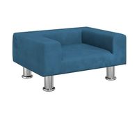 vidaxl cama para perros de terciopelo azul 50x40x265 cm