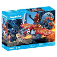 playmobil super heroes heroe y su dron volador vs ninja 71833 39 piezas