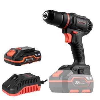 Dnipro-m Taladro Atornillador Cd-201hbc Compact - Brushless 20v 45nm Con Percutor, 2 Velocidades, Portabrocas 13mm - Batería 2ah Y Cargador
