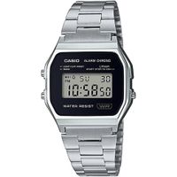 reloj casio vintage unisex cristal negro a158wea-1ef