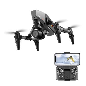 LSRC XD1 PRO WiFi FPV con cámara dual conmutable de flujo óptico y 4K HD, material de aleación de 60g, dron quadcopter R